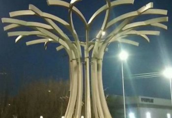 遮陽(yáng)樹雕塑通用，城市雕塑，不銹鋼遮陽(yáng)樹雕塑指用