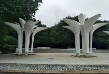 遮陽樹雕塑展品，公園小品，不銹鋼遮陽樹雕塑加工
