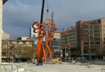 金屬鏤空樹雕塑制造商，鋼管組合，烤漆樹雕塑優(yōu)選
