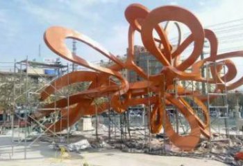 鏤空樹(shù)雕塑定做，城區(qū)小品，烤漆鏤空樹(shù)雕塑廠家