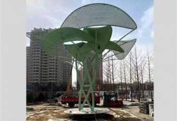 鏤空樹雕塑提供，美陳雕塑，烤漆鏤空樹雕塑承接
