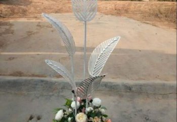 芭蕉葉雕塑供求，美陳雕塑，不銹鋼芭蕉葉雕塑制造