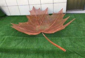 鏤空樹葉雕塑，景區(qū)雕塑，鐵藝樹葉雕塑廠家指用