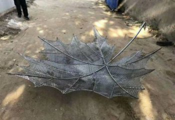 鏤空樹葉雕塑生產(chǎn)商，城市雕塑，鐵藝樹葉雕塑制造廠家