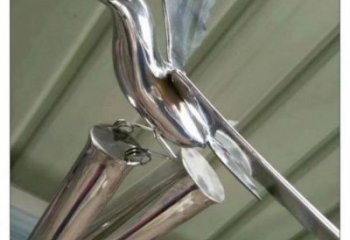 大型竹葉雕塑提供，室外雕塑，不銹鋼竹葉雕塑指用