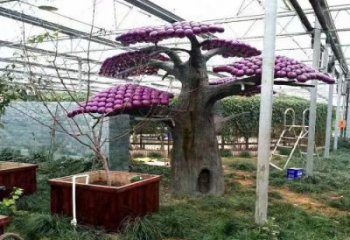 仿真樹雕塑服務商，公園小品，玻璃鋼仿真樹雕塑制作