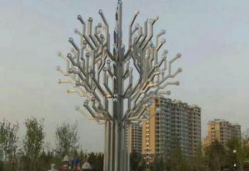 風(fēng)鈴樹雕塑定制，小區(qū)擺件，不銹鋼風(fēng)鈴樹雕塑服務(wù)商