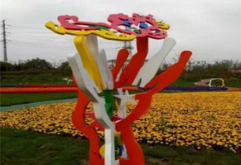 花樹(shù)雕塑廠家，標(biāo)識(shí)雕塑，不銹鋼花樹(shù)雕塑選用