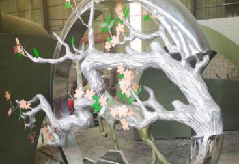 梅花樹雕塑提供，街頭雕塑，不銹鋼梅花樹雕塑優(yōu)價(jià)