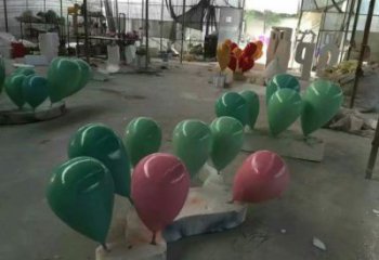 氣球樹雕塑精選，美陳雕塑，玻璃鋼氣球樹雕塑觀賞型