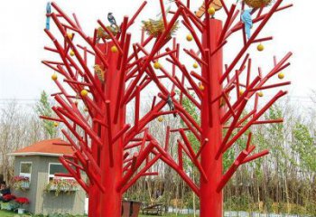 樹(shù)干雕塑精選，廣場(chǎng)雕塑，不銹鋼樹(shù)干雕塑定做