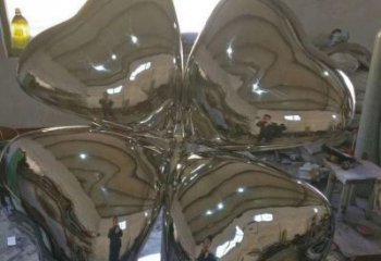 四葉草雕塑制造，廣場(chǎng)雕塑，不銹鋼四葉草雕塑訂做