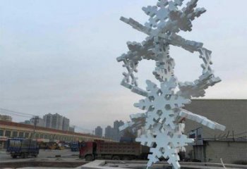 大型商場(chǎng)雪花雕塑