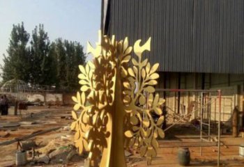 發(fā)財樹雕塑精選，透雕系列，不銹鋼發(fā)財樹雕塑提供