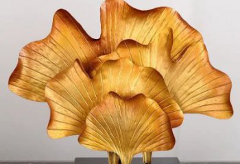 銀杏葉雕塑標準，烤漆工藝，不銹鋼銀杏葉雕塑精品