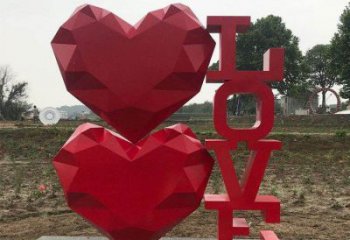 love字母雕塑承接，鍛造工藝，不銹鋼love雕塑廠家