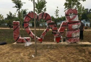景觀love雕塑造型供需，廣場雕塑，不銹鋼love雕塑選用