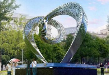 心形雕塑展品，景觀概念，鏤空鏡面心形雕塑優(yōu)選