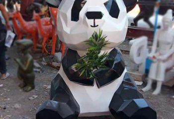 大型熊貓雕塑常用，戶外擺放，仿真熊貓雕塑展示