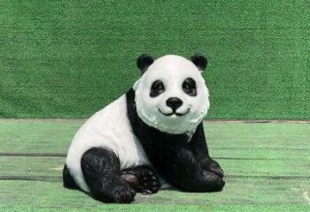 地產(chǎn)熊貓雕塑提供，露天雕塑，仿真熊貓雕塑生產(chǎn)廠家