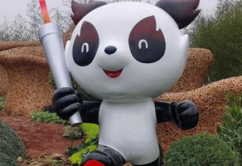 熊貓雕塑供給，中式工藝，卡通藝術(shù)熊貓雕塑精品