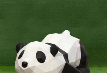 園林熊貓雕塑標(biāo)準(zhǔn)，彩鋼制作，卡通熊貓雕塑廠家優(yōu)價(jià)