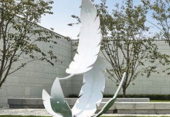 現(xiàn)代羽毛雕塑承接，歐式風格，廣場烤漆羽毛雕塑精選