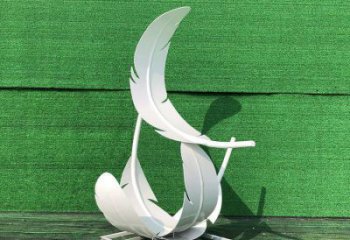 雕塑羽毛景觀制造，街景小品，景觀烤漆羽毛雕塑優(yōu)價(jià)