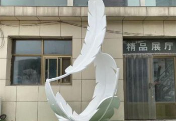 雕塑制造，白鋼構(gòu)件，仿真烤漆羽毛雕塑提供