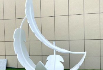 制造羽毛雕塑定價，地標擺件，烤漆羽毛雕塑精選