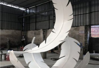 羽毛雕塑預定，城區(qū)小品，民俗烤漆羽毛雕塑制造商