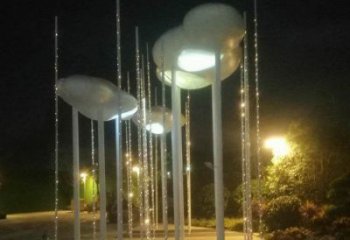 祥云雕塑供需，廣場(chǎng)雕塑，城市不銹鋼祥云雕塑選用