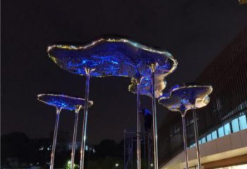 祥云雕塑供需，廣場(chǎng)雕塑，不銹鋼祥云雕塑定制