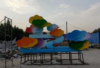 祥云雕塑精選，陸地?cái)[件，烤漆祥云雕塑廠家