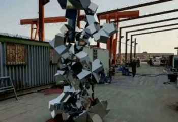 農(nóng)村景觀石雕塑，鏤空景觀雕塑，抽象效果