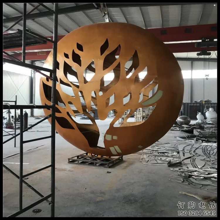 月亮雕塑定做，城區(qū)小品，景觀不銹鋼月亮雕塑定價(jià)