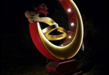 月亮雕塑制造，街景小品，景觀鏤空月亮雕塑優(yōu)價