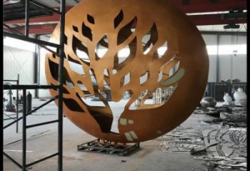 月亮雕塑定做，城區(qū)小品，景觀不銹鋼月亮雕塑定價