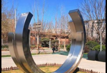 月亮船雕塑供需，標(biāo)識雕塑，不銹鋼月亮船雕塑制造商