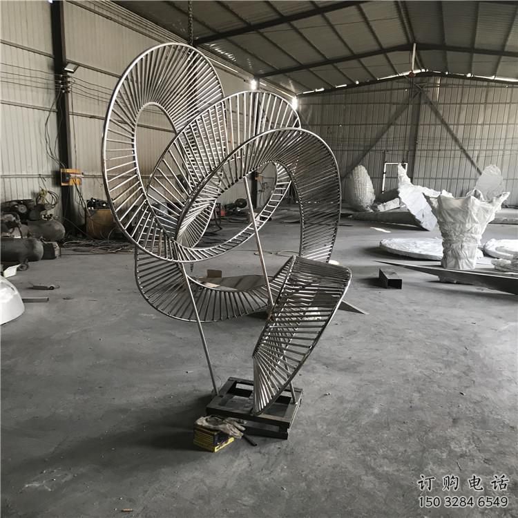 圓環(huán)雕塑精選，街道標識，鏤空圓環(huán)雕塑指用