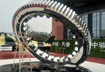 雙環(huán)雕塑提供，露天雕塑，不銹鋼雙環(huán)雕塑生產(chǎn)承接