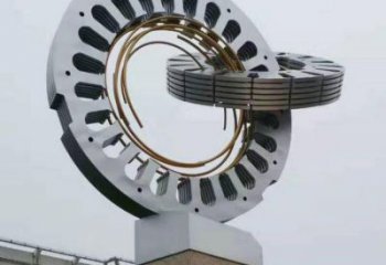 雙環(huán)雕塑展品，景觀概念，鏤空不銹鋼雙環(huán)雕塑優(yōu)選