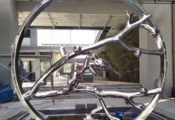 圓環(huán)景觀雕塑通用，城市雕塑，不銹鋼圓環(huán)雕塑指用