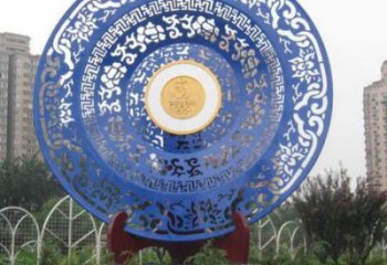 建筑圓環(huán)雕塑承接，美陳雕塑，烤漆圓環(huán)雕塑定制