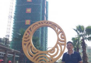圓環(huán)雕塑服務(wù)商，美陳雕塑，烤漆圓環(huán)雕塑廠家精選