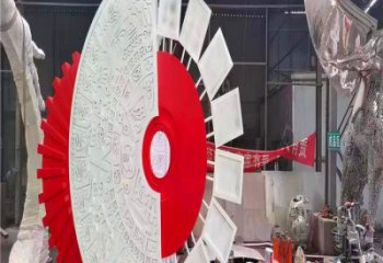 圓環(huán)雕塑供給，戶外雕塑，景觀烤漆圓環(huán)雕塑選用