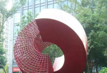 圓環(huán)雕塑選定，景觀雕塑，烤漆圓環(huán)雕塑生產(chǎn)商