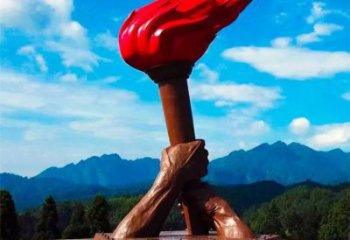 火把雕塑提供，戶(hù)外雕塑，不銹鋼火把雕塑素材制作