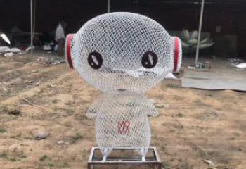 鏤空人物雕塑廠家，編織工藝，公園廣場(chǎng)戶外卡通人物雕塑