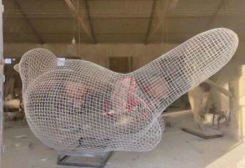 鏤空鳥雕塑通用，花園小品，景觀鐵藝小鳥雕塑優(yōu)價
